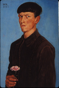 Self-Portrait with Carnation